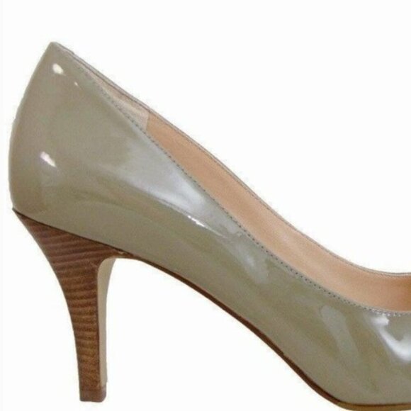 COLE HAAN Women's Lainey Air Khaki Taupe Brown Open Toe Low Heels Pumps 8.5‎ - Picture 2 of 11